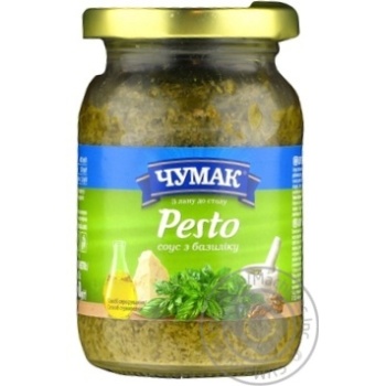 Sauce Chumak with basil 2.5% 160g glass jar - buy, prices for MegaMarket - photo 1