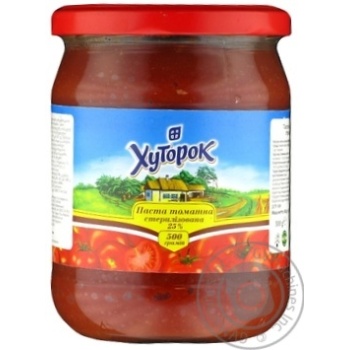 Tomato paste Khutorok 500g glass jar - buy, prices for MegaMarket - photo 1