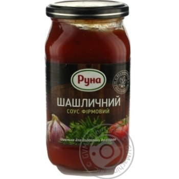 Соус шашличний фірмовий Руна 485г купити, ціни на МегаМаркет - фото 1