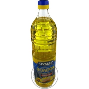 Chumak Zolota Refined Sunflower Oil 1l - buy, prices for MegaMarket - photo 1