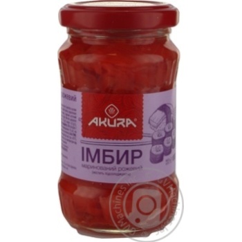Імбир Akura маринований 180г х15 купити, ціни на МегаМаркет - фото 1