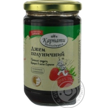 Джем Карпати полуничний 360г х12 купить, цены на МегаМаркет - фото 1