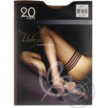 Intuitsia Feeling Women's Beige Stockings 20den size 3 - buy, prices for Auchan - photo 1