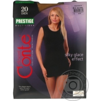 Tights Conte natural polyamide for women 20den 2size - buy, prices for MegaMarket - photo 1