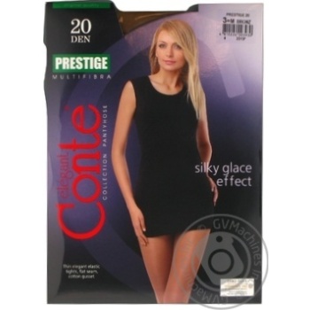 Conte Prestige Bronz 20den Tights for Women Size 3 - buy, prices for MegaMarket - photo 5