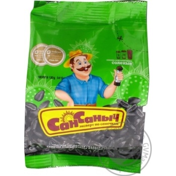 San Sanych with salt fried sunflower seeds 125g - buy, prices for MegaMarket - photo 6