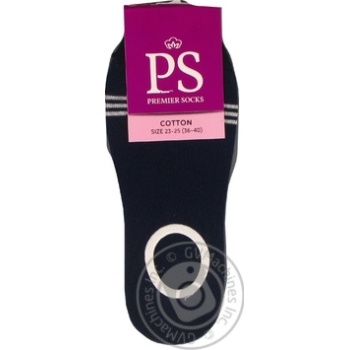 Premier Socks 14В35/7 Blue Women's Footlets Size 23-25 - buy, prices for NOVUS - photo 1