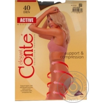 Колготи Conte 40den Active 3 Bronz х10 купити, ціни на МегаМаркет - фото 1