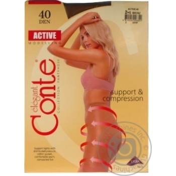 Колготи жiночi Conte Active Bronz 40ден р.2 Bronz - купити, ціни на NOVUS - фото 5