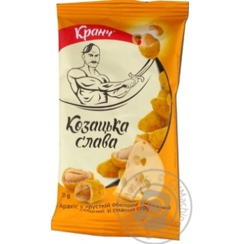Арахіс Козацька слава в хрусткій оболонці смажений солоний зі смаком сиру 55г купити, ціни на МегаМаркет - фото 4