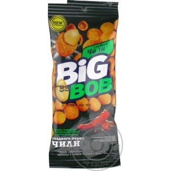 Арахіс Big Bob Перець чілі  в хрусткій оболонці 60г купити, ціни на МегаМаркет - фото 5