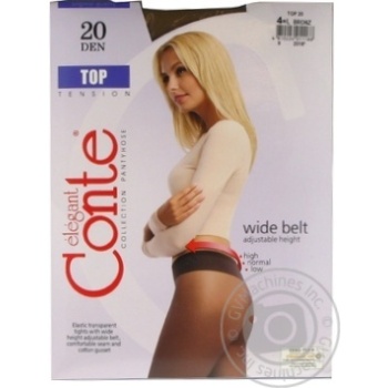 Колготы женские Conte Top 20ден р.4 Bronz - купить, цены на Таврия В - фото 4