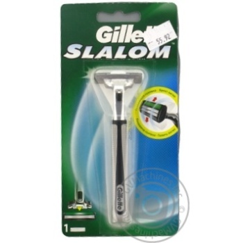 Men's Razor Gillette SLALOM with 1 Razor Blade - buy, prices for MegaMarket - photo 3
