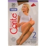 Гольфы жен.Conte Elegant Tension 20 natural р23-25 2пары/уп