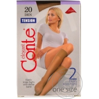 Гольфи жін.Conte Elegant Tension 20 natural р23-25 2пари/уп купити, ціни на МегаМаркет - фото 1