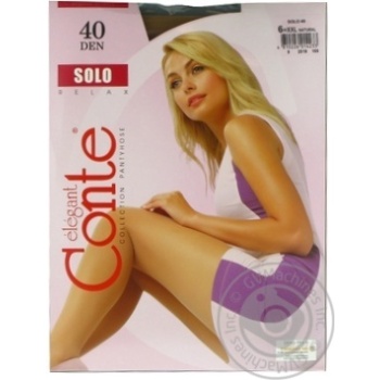 Колготи жіночі SOLO 40 р.6 Natural х10 купити, ціни на МегаМаркет - фото 1