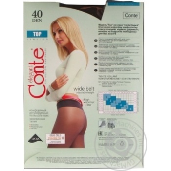 Conte Top 40den Nero Female Tghts 4 size - buy, prices for NOVUS - photo 5