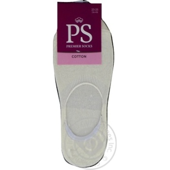 Premier Socks Beige Women's Footlets Size 23-25 - buy, prices for NOVUS - photo 3