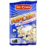 Попкорн McCorn С солью для микроволновки 90г