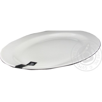 Блюдо овальне White 30,6*21,4*2,2см арт.21-244-022 купить, цены на МегаМаркет - фото 1
