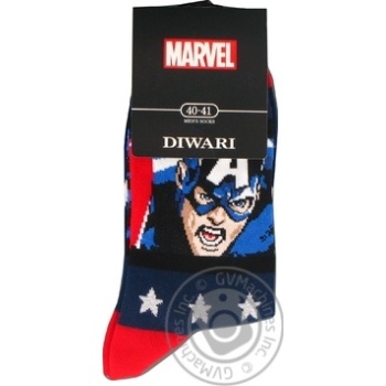 Diwari Marvel Dark-Blue Men's Socks Size 25 - buy, prices for NOVUS - photo 2