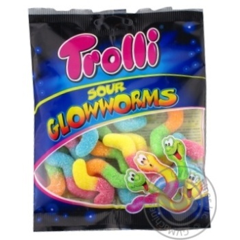 Trolli Sour Glowworms Jelly Beans - buy, prices for MegaMarket - photo 1