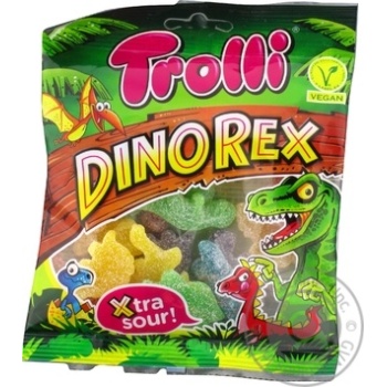 Trolli dinorex chewing candy 100g - buy, prices for MegaMarket - photo 1