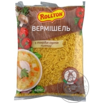 Макаронні вироби Вермішель Роллтон 400г купить, цены на МегаМаркет - фото 1
