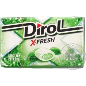 Жевательная резинка Dirol X-fresh мятная свежесть 18г купить, цены на МегаМаркет - фото 1