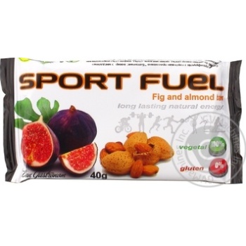 Sport fuel fig-almonds grains candy bars 40g