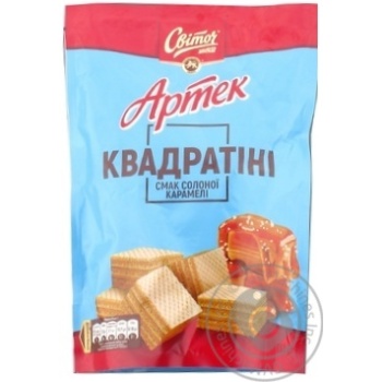 Вафлі Світоч Артек Квадратіні 133г купити, ціни на МегаМаркет - фото 1