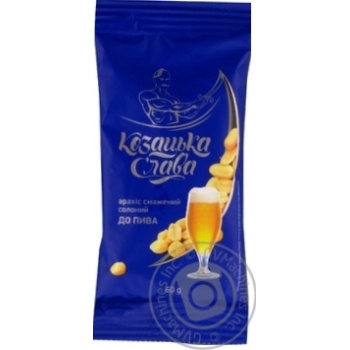 Kozatska slava salt peanuts 60g - buy, prices for MegaMarket - photo 1