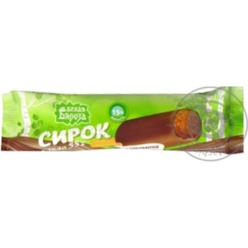 Belaya byaroza in glaze with cacao сottage cheese  15% 55g - buy, prices for MegaMarket - photo 1