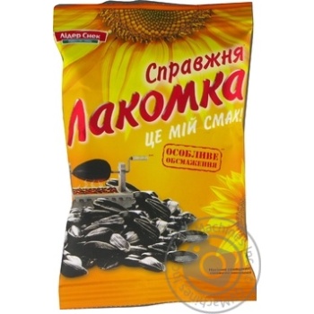 Семечки Лакомка жареные несоленые 120г купить, цены на МегаМаркет - фото 1