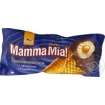 Three Bears Mamma Mia! Ice-cream with caramel filling in wafer cone 70g