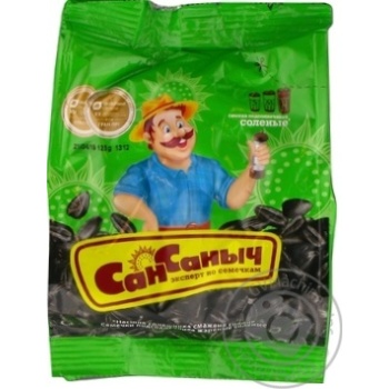 San Sanych with salt fried sunflower seeds 125g - buy, prices for MegaMarket - photo 1