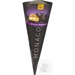 Мороженое Три Медведя Monaco Эклер-Брауни в сахарном рожке 100г