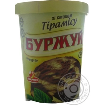 Морозиво Буржуй Ласунка тірамісу 500г Україна купити, ціни на МегаМаркет - фото 1