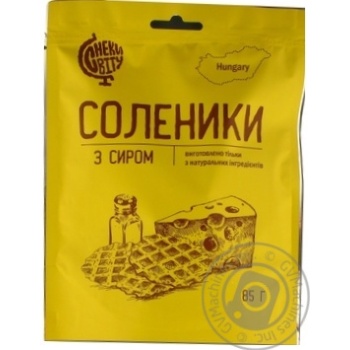 Снек Снеки Мира Соленик с сыром 85г купить, цены на МегаМаркет - фото 1