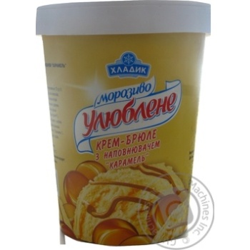 Мороженое Хладик Любимое со вкусом крем-брюле и карамелью 500г купить, цены на МегаМаркет - фото 3