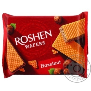 Вафлі Roshen Wafers горіх 72г купити, ціни на МегаМаркет - фото 1