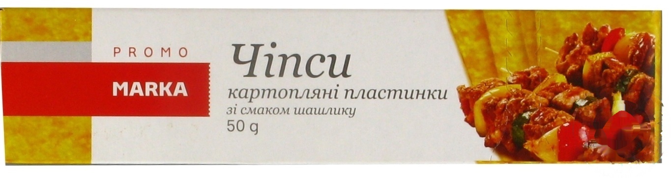 

Чипсы Marka Promo картофельные пластинки со вкусом шашлыка 50г