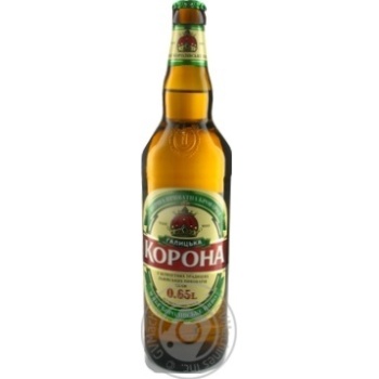 Pasteurized filtered lager Galytska Korona 3.9%alc 650ml - buy, prices for NOVUS - photo 1