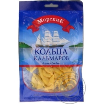 Кальмары Морские кольца копченые 36г купить, цены на МегаМаркет - фото 1