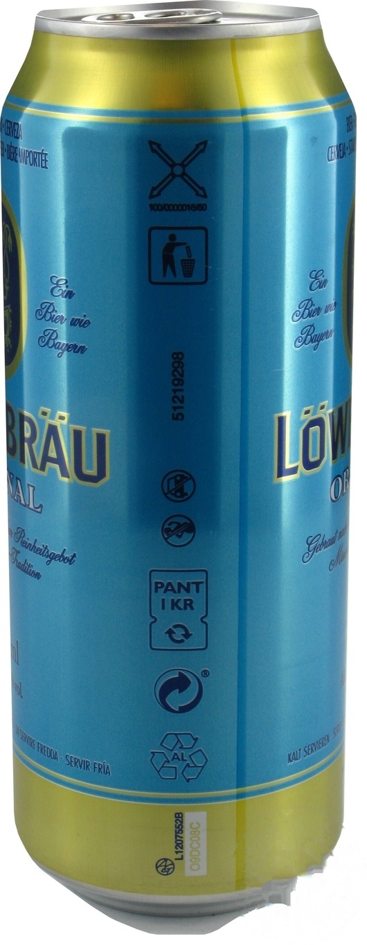 

Пиво Lowenbrau Original светлое ж/б 5.2% 0,5л