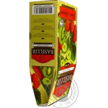 Tea Basilur strawberries with cream black loose 100g cardboard packaging - buy, prices for MegaMarket - photo 2