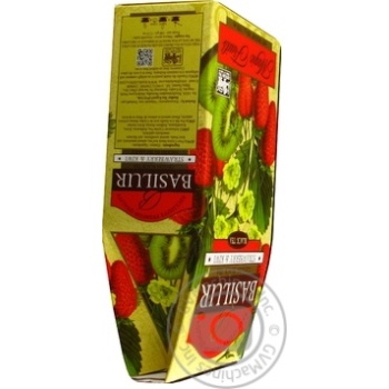 Tea Basilur strawberries with cream black loose 100g cardboard packaging - buy, prices for MegaMarket - photo 3