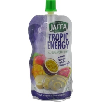 Смузі Jaffa Tropic Energy Манго-Банан-Гуава-Маракуйя 120г купити, ціни на МегаМаркет - фото 1