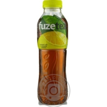 Напій Fuzetea Чорний чай зі смаком лимона негазований 0,5л купити, ціни на МегаМаркет - фото 1
