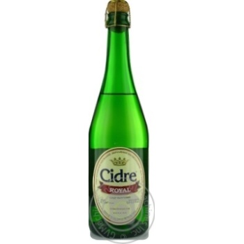 Cider Cidre royal with apple semisweet 7% 700ml glass bottle Ukraine - buy, prices for MegaMarket - photo 1